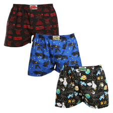 3PACK férfi bő szárú boxeralsók Styx art klasszikus gumipánt többszínű (3A17789) XL férfi alsó