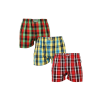  3PACK férfi bő szárú boxeralsók Styx klasszikus gumipánt többszínű (3A093338) L