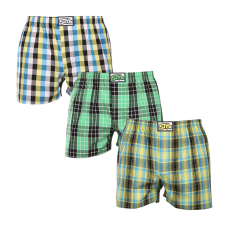  3PACK férfi bő szárú boxeralsók Styx klasszikus gumipánt többszínű (3A102129) XL férfi alsó