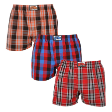 3PACK férfi bő szárú boxeralsók Styx klasszikus gumipánt többszínű (3A102327) M férfi alsó