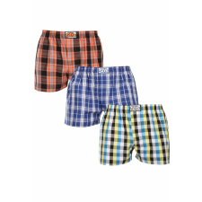 3PACK férfi bő szárú boxeralsók Styx klasszikus gumipánt többszínű (3A102426) L férfi alsó