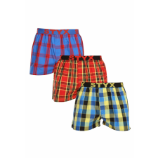 3PACK férfi bő szárú boxeralsók Styx sportos gumipánt többszínű (3B11456) M férfi alsó