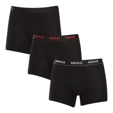 3PACK Férfi boxeralsó HUGO fekete (50517886 991) M férfi alsó