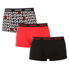 3PACK Férfi boxeralsó HUGO többszínű (50532550 963) L férfi alsó
