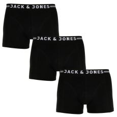  3PACK Férfi boxeralsó Jack and Jones fekete (12171944) XL