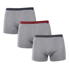  3PACK férfi boxeralsók Andrie szürke (PS 5702) XL férfi alsó