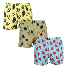 3PACK férfi klasszikus boxeralsó Horsefeathers Manny többszínű (AM167CG35Y) M
