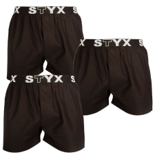 3PACK Férfi klasszikus boxeralsó Styx sport gumi (3B960) XXL férfi alsó
