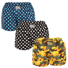 3PACK női bő szárú boxeralsók Styx art klasszikus gumipánt többszínű (3K15901) M női alsó