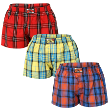 3PACK női bő szárú boxeralsók Styx klasszikus gumipánt többszínű (3K10236) M női alsó