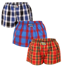 3PACK női bő szárú boxeralsók Styx klasszikus gumipánt többszínű (3K10469) S női alsó