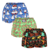  3PACK női klasszikus boxeralsó Styx art klasszikus gumi multicolour (3K17134) S