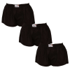  3PACK női klasszikus boxeralsó Styx klasszikus gumi fekete (3K0960) L