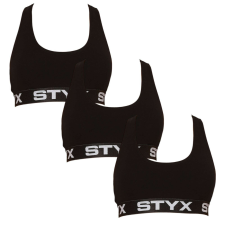 3PACK női melltartó Styx sport fekete (3IP0960) L melltartó