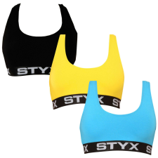 3PACK női sportmelltartóStyx többszínű (3IP96089) L melltartó
