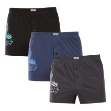  3PACK tarka Andrie férfi bő szárú boxeralsó (PS 5853) L férfi alsó