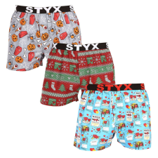 3PACK Tarka Férfi boxeralsó art Styx sport gumi (3B16826) XL férfi alsó