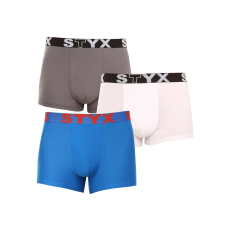  3PACK tarka férfi boxeralsó Styx sport gumi (3G10137) XL