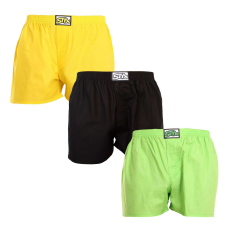  3PACK tarka férfi klasszikus boxeralsó Styx klasszikus gumi (3A09089) XXL