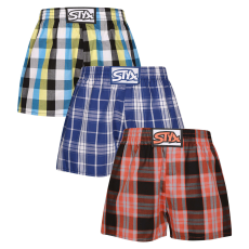  3PACK Tarka gyerek boxeralsó Styx klasszikus gumi (3J102426) 6-8 éves