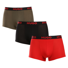  3PACK többszínű HUGO férfi boxeralsó (50496723 965) M