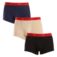 3PACK többszínű HUGO férfi boxeralsó (50517878 962) L férfi alsó