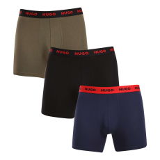  3PACK többszínű HUGO férfi boxeralsó (50517886 966) L
