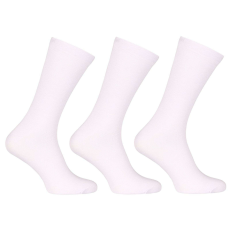  3PACK zokni Nedeto magas bambusz fehér (3PBV02) XL