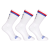  3PACK zokni Styx magas fehér trikolor fehér (3HV10111) L