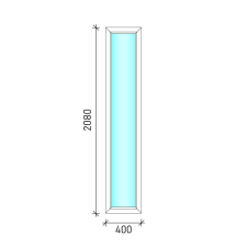  40×240 Fix oldalvilágító műanyag ablak nyílászáró