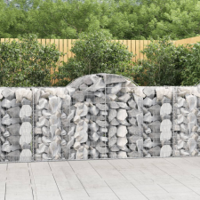  40 db íves horganyzott vas gabion kosár 200x50x100/120 cm bútor