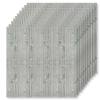 40 db tapétalap készlet, Tapetoo Home Decor®, szürke fa, 70 x 70 cm, 2,5 mm, 19,6 négyzetméter