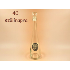  40. születésnapra üveg 0,5l fémcimkés ajándéktárgy