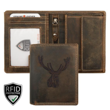  412772 603 Giorgio Carelli motívumos pénztárca szarvas fej pénztárca