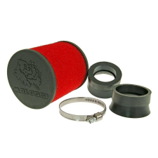 46 Malossi E16 42/50/58.5mm kerek piros légszűrő motorkerékpár szűrő