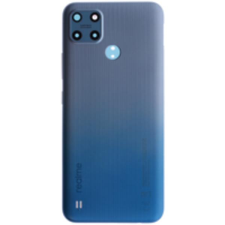  4909037 Gyári akkufedél hátlap - burkolati elem Realme C25, kék mobiltelefon, tablet alkatrész