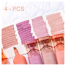 4 darabos csillámos highlighter készlet Pink Nebula DW507694-pn arcpirosító, bronzosító