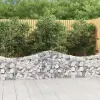  4 db íves horganyzott vas gabion kosár 200x30x60/80 cm
