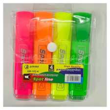  4 db SuperLiner Szövegkiemelő Készlet – Fluoreszkáló Színek,  Tartós Tintával LW3365216 filctoll, marker
