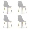 4 db világosszürke szék szett OSAKA