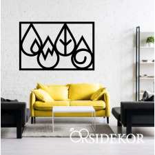  4 elem modern falikép fából ajándéktárgy