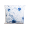 4-Home Blue flowers kispárna, 40 x 40 cm