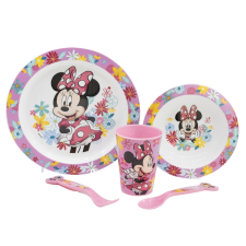 4-Home Disney Minnie egér 5 részes műanyag mikrózható étkészlet babaétkészlet