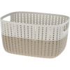 4-Home Duo műanyag kosár, krémszínű, 28,6 x 21,8 x 15,1 cm, krém