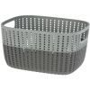 4-Home Duo műanyag kosár, szürke, 28,6 x 21,8 x 15,1 cm, szürke