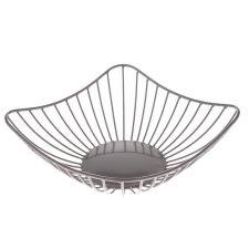 4-Home Fém tál négyzet alakú, szürke, szürke konyhai eszköz