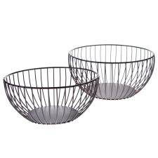 4-Home Fémtál készlet, 2 db, szürke, szürke konyhai eszköz