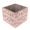 4-Home Geometric rings beton virágtartó, 14 x 11 x 14cm