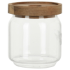 4-Home Üvegedény akácfa fedéllel 400 ml, 0,4 l