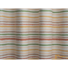  (4 minta) Lama dekorációs függöny- barna bézs ekrü csíkos lakástextília